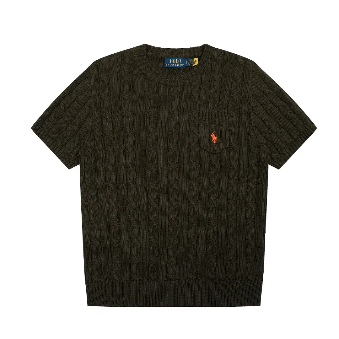 P154 💰 "Top quality" Style number: DS222# (not off the shelves all year round) [Ralph Lauren round neck pocket style solid color pony embroidered logo knitted short sleeves] ✅Ralph Lauren Ralph Lauren classic basic pocket all-match style goddess knitted short sleeves for all seasons ✅Main supplier platform live broadcast Wholesale entity Replenish when out of stock Not off the shelf ✅ZP quality 1:1 version Scan the code to enter the GF website Counter quality ✅Details and quality are the only one in Guangzhou. Imported quality cotton yarn, focusing on high-end, cost-effective, good quality needless to say. ✅The version is restored to the original order. The maximum size can be worn up to 160 pounds. Loose, comfortable and stress-free. ✅The upper body is simple and easy to match. A must-have for goddess ootd. Good-looking clothes are never picky. A must-have in the goddess’ wardrobe. Size: S-XL. Color: White, almond, purple, orange, gray, yellow, black, khaki, pink, navy, rose, green. Chinese red olive green light blue white label light blue blue label